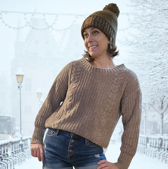 Express Cable Knit Sweater - Picture 1 of 3